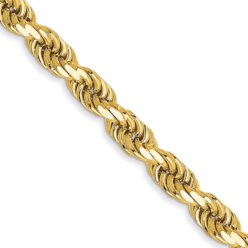 Gold (10K & 14K) Semi-Solid Diamond-Cut Rope Chains