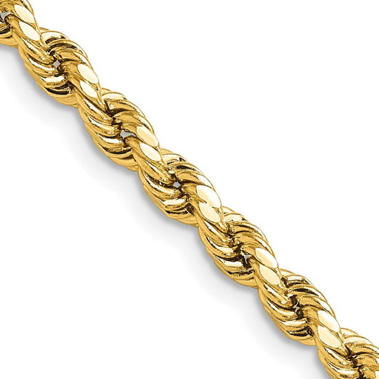 Gold (10K & 14K) Semi-Solid Diamond-Cut Rope Chains