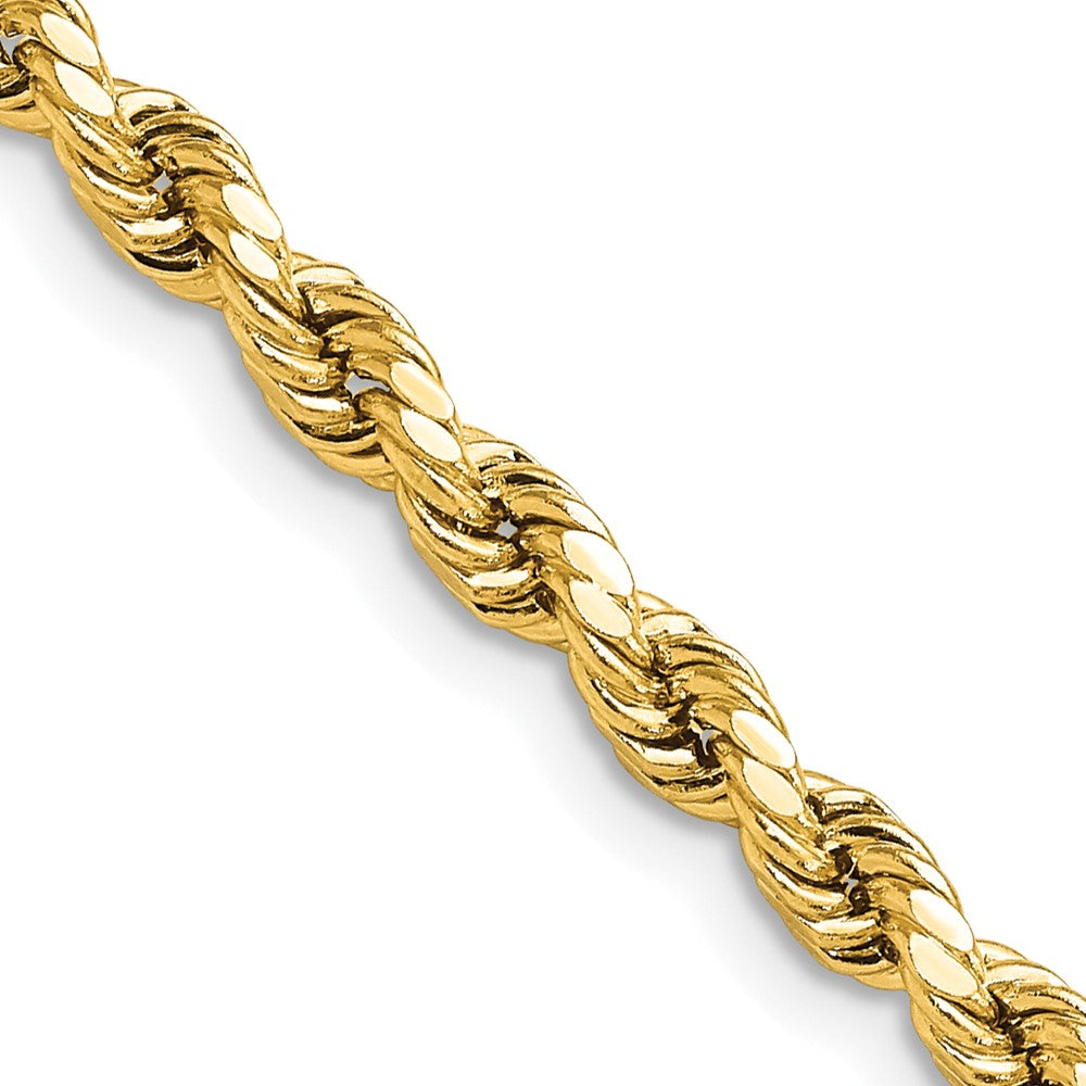 Gold (10K & 14K) Semi-Solid Diamond-Cut Rope Chains