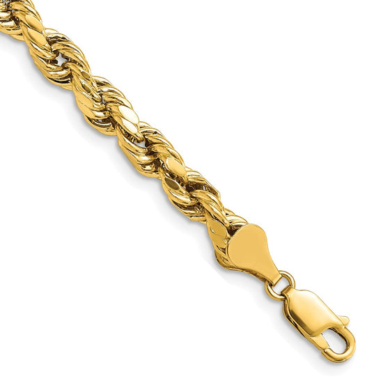Gold (10K & 14K) Semi-Solid Diamond-Cut Rope Chains