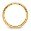 14k Yellow Gold 5mm Double Milgrain Comfort Fit Wedding Band Size 7