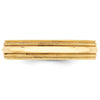 14k Yellow Gold 5mm Double Milgrain Comfort Fit Wedding Band Size 7