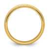 14k Yellow Gold 6mm Double Milgrain Comfort Fit Wedding Band Size 10.5
