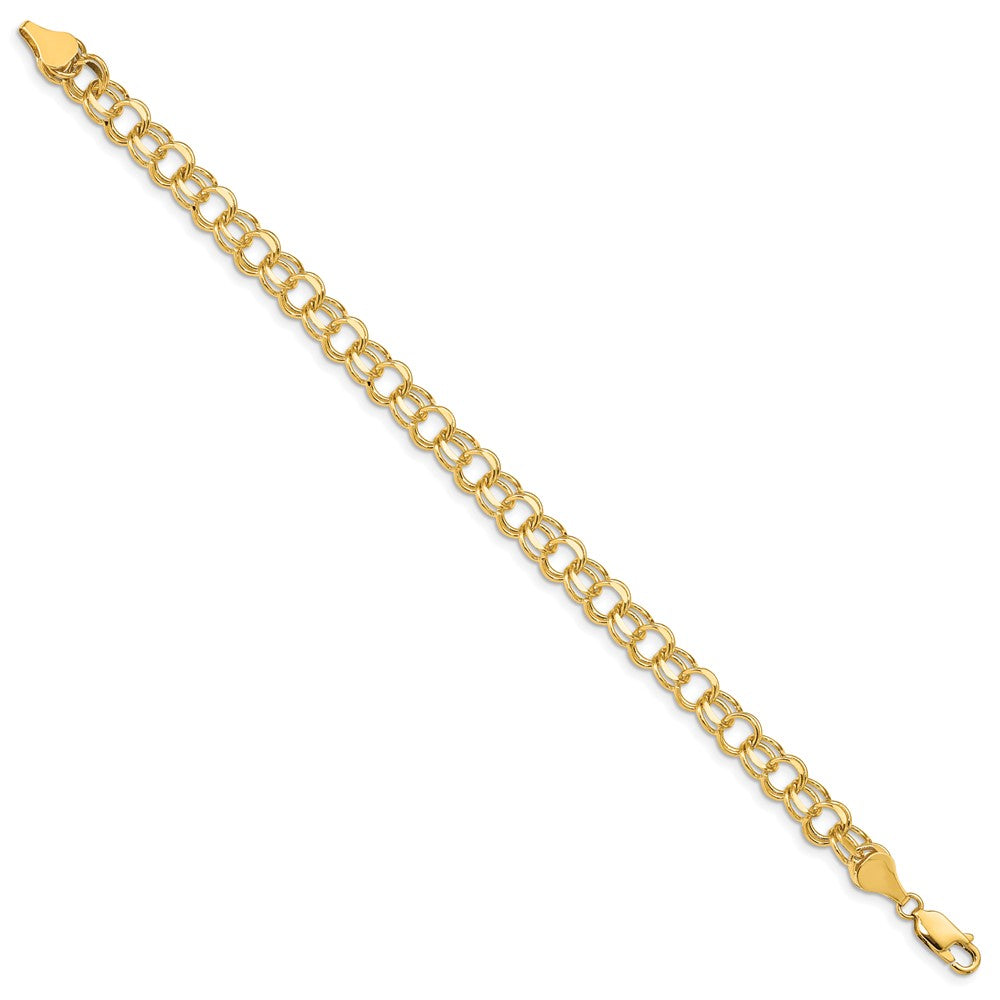 Gold Double Link Charm Bracelets