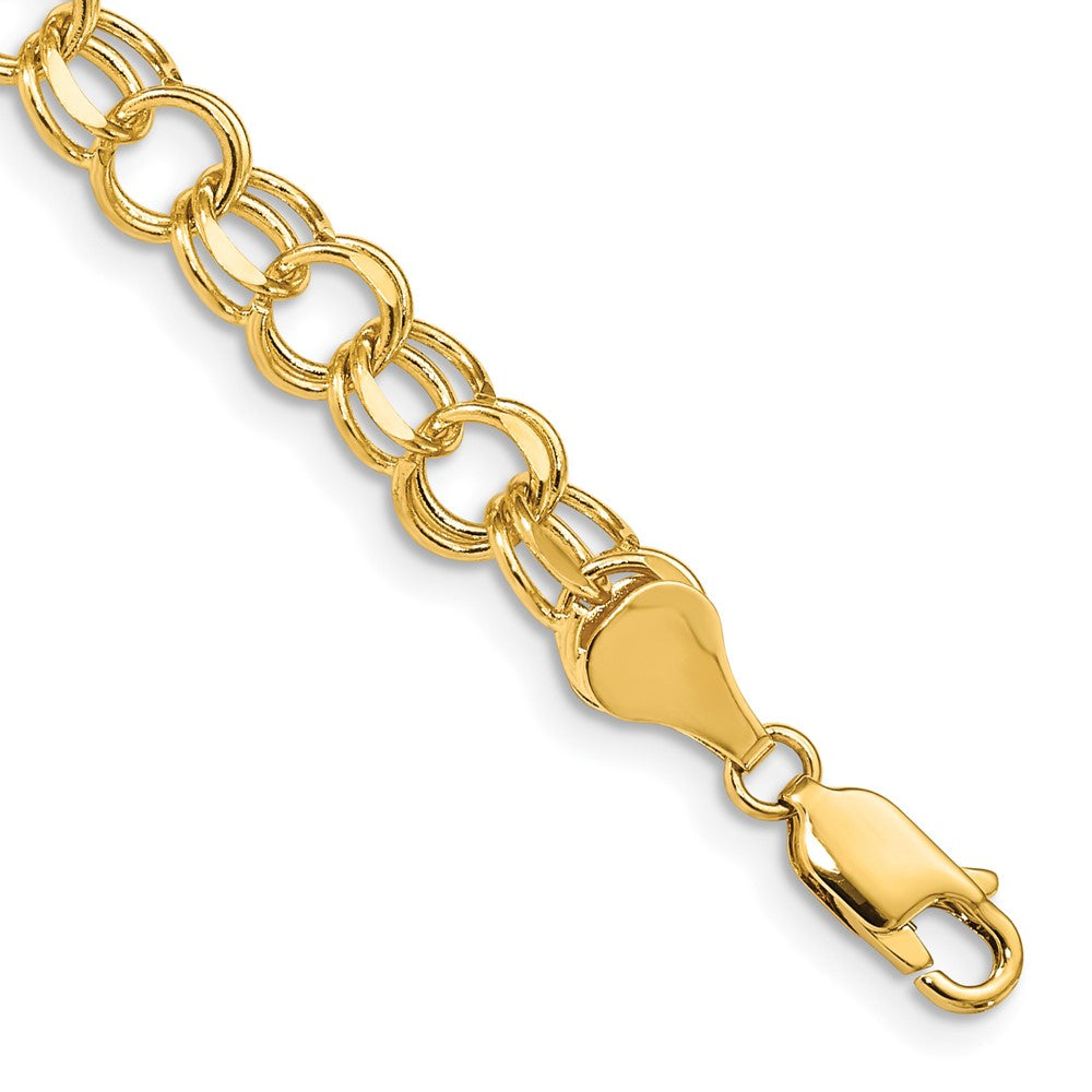Gold Double Link Charm Bracelets