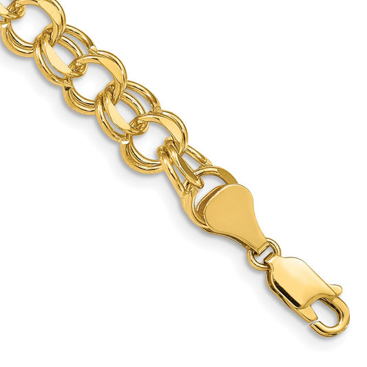 Gold Double Link Charm Bracelets