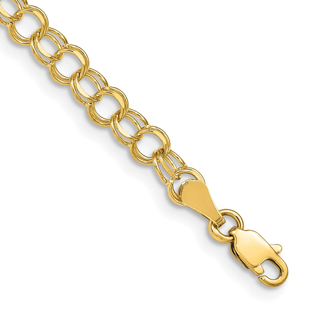 Gold Double Link Charm Bracelets