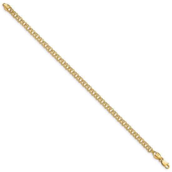 Gold Heavy Double Link Charm Bracelets