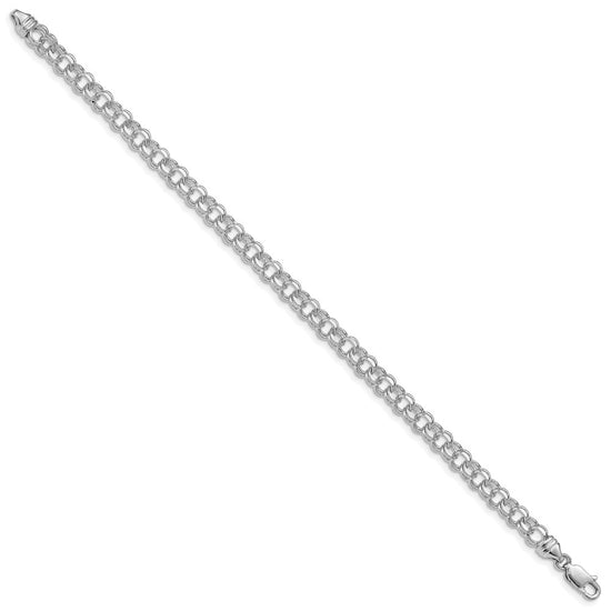 Gold Heavy Double Link Charm Bracelets