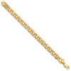 Gold Heavy Double Link Charm Bracelets