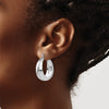 Gold Graduating Polished Hoop Earrings