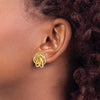 Gold Love Knot Post Earrings