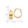 14K 5.75x17mm Polished Hoop Earrings