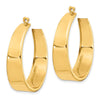 14k Polished Tapered Hoop Earring Jackets