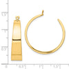 14k Polished Tapered Hoop Earring Jackets