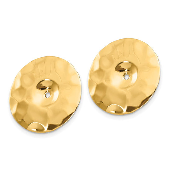 Gold Hammered Earring Jackets