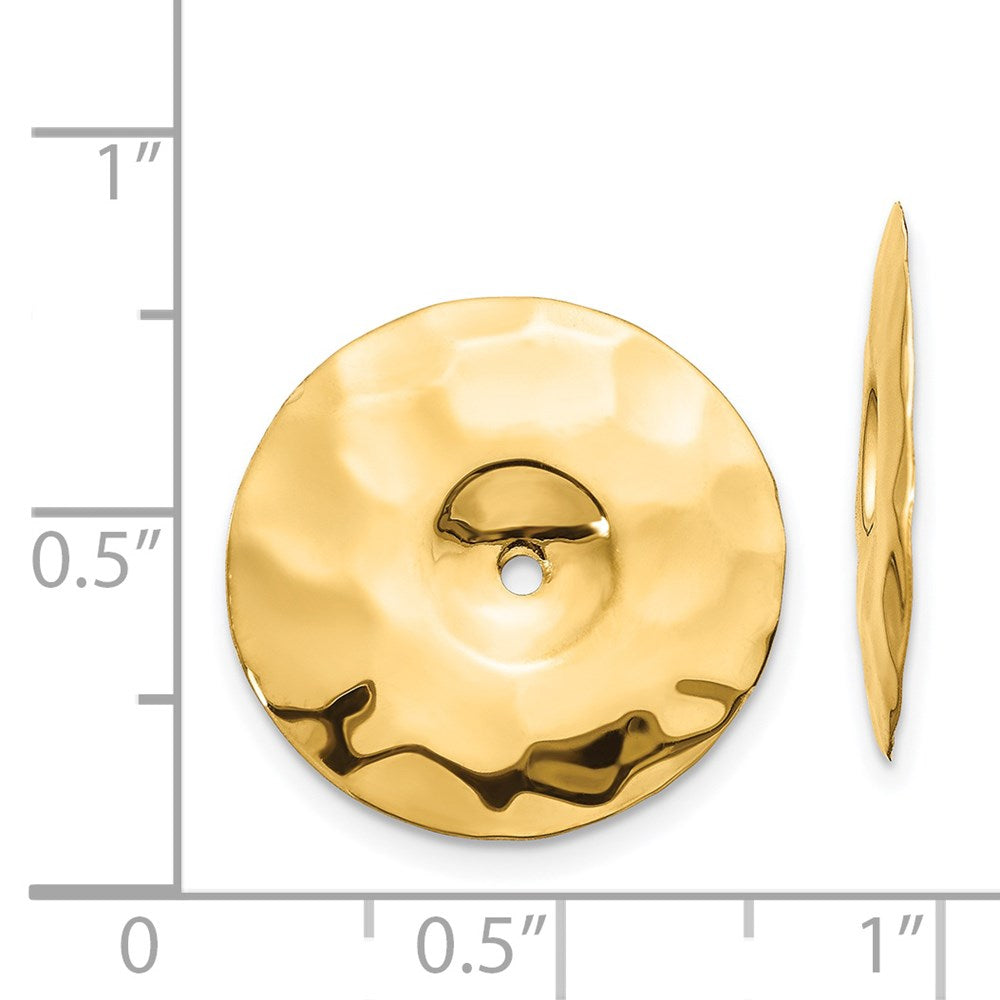 Gold Hammered Earring Jackets