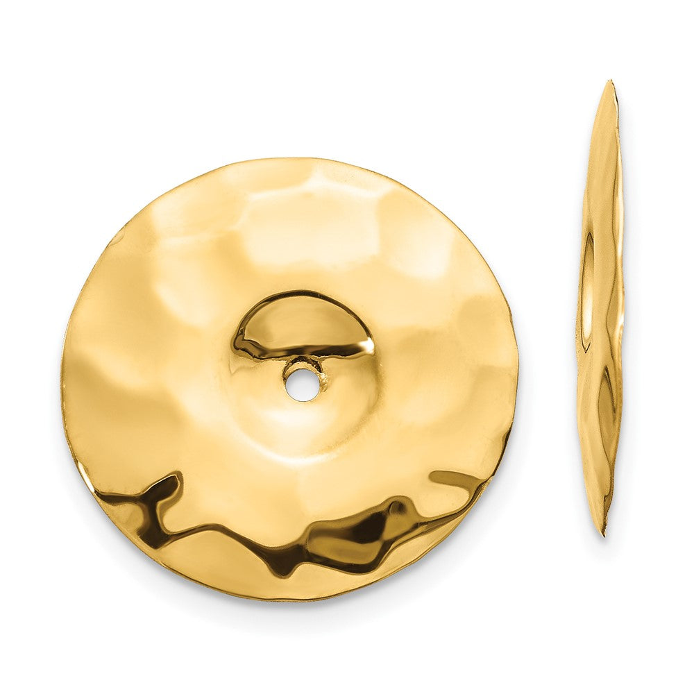 Gold Hammered Earring Jackets