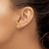 Gold Sail Boat Post Earrings