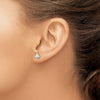 Gold Sail Boat Post Earrings