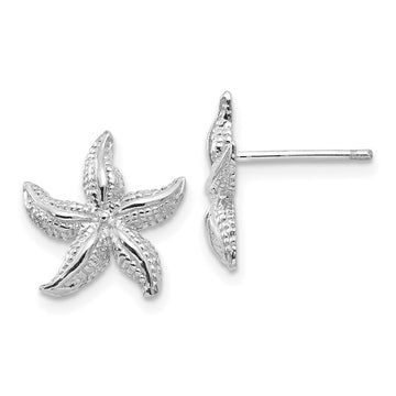 Gold Starfish Post Earrings