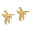 Gold Starfish Post Earrings
