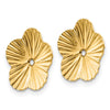 Gold Floral Earring Jackets