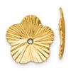 Gold Floral Earring Jackets