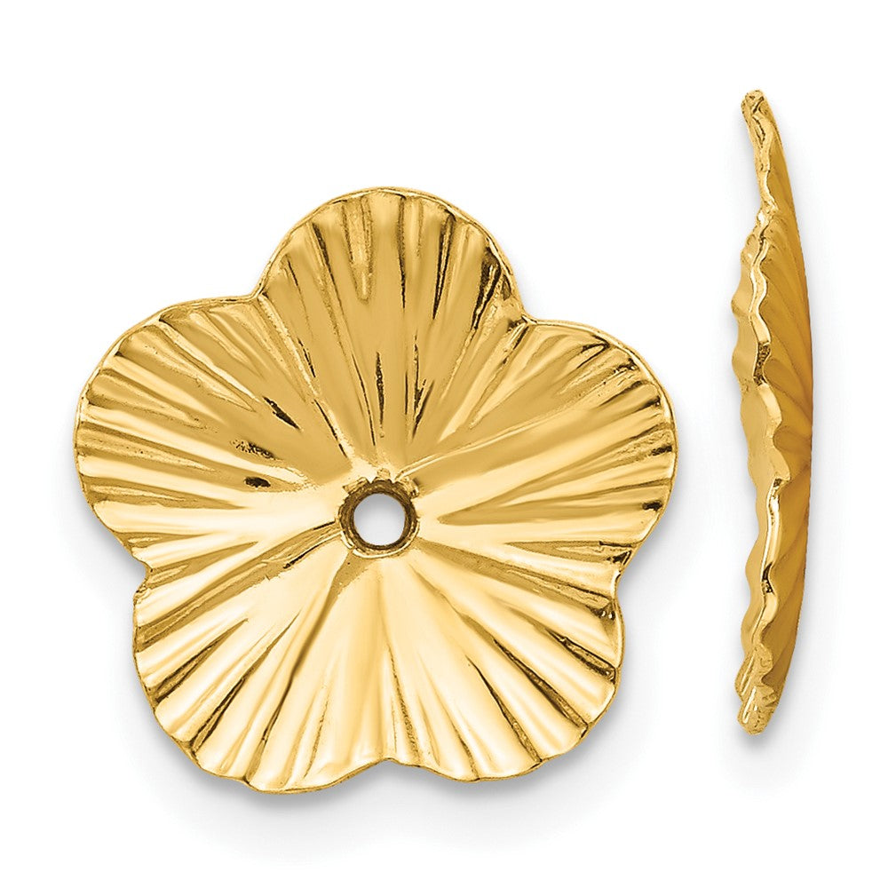Gold Floral Earring Jackets