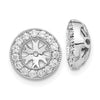 10k White Gold 1/4ct Diamond Earring Jackets