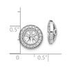 10k White Gold 1/3ct Diamond Earring Jackets