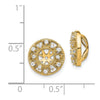 14k 1/4 carat Diamond Fancy Circle Earring Jackets