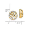 14k 1/2 carat Diamond Circle Earring Jackets