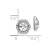 10k White Gold Diamond Earring Jackets