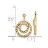 14k Double Circle Diamond Earring Jackets