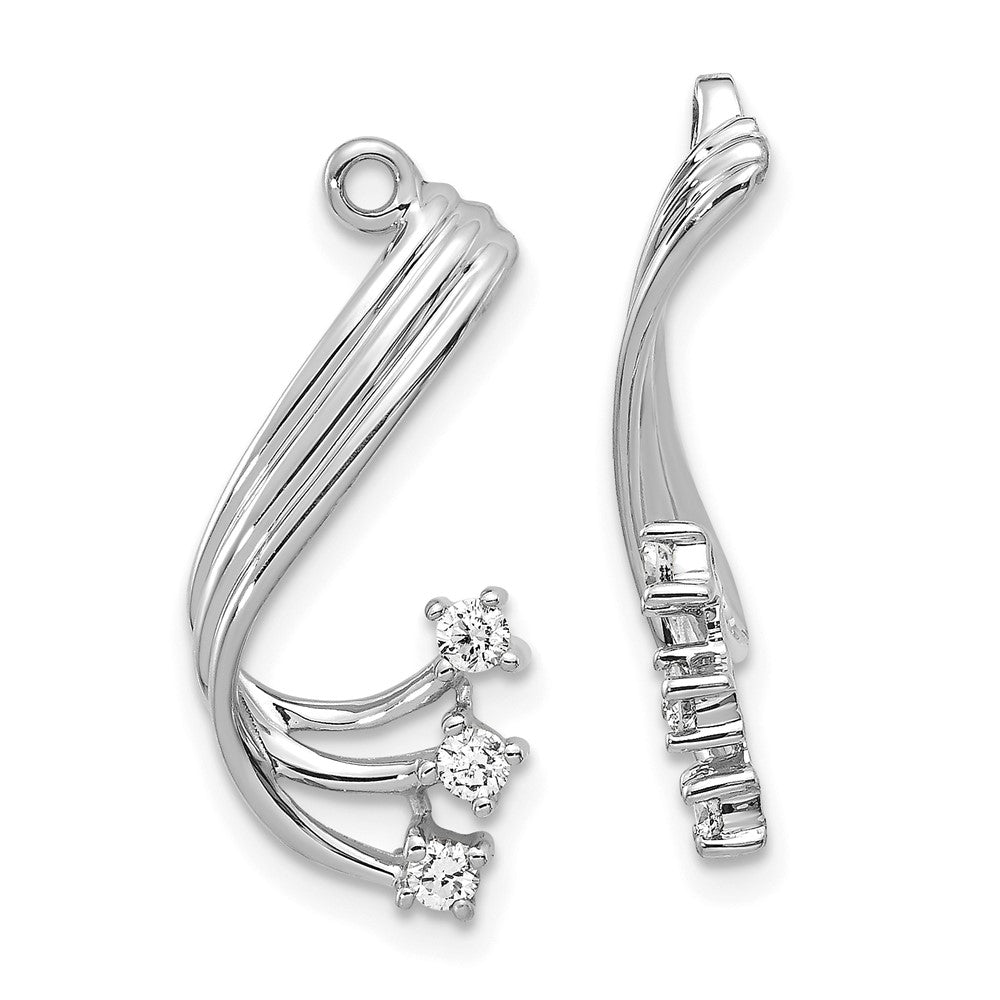 Fancy Twist Diamond Earring Jackets