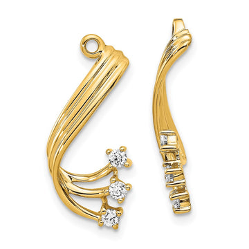 Fancy Twist Diamond Earring Jackets