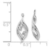 Diamond Twisted Earring Jackets