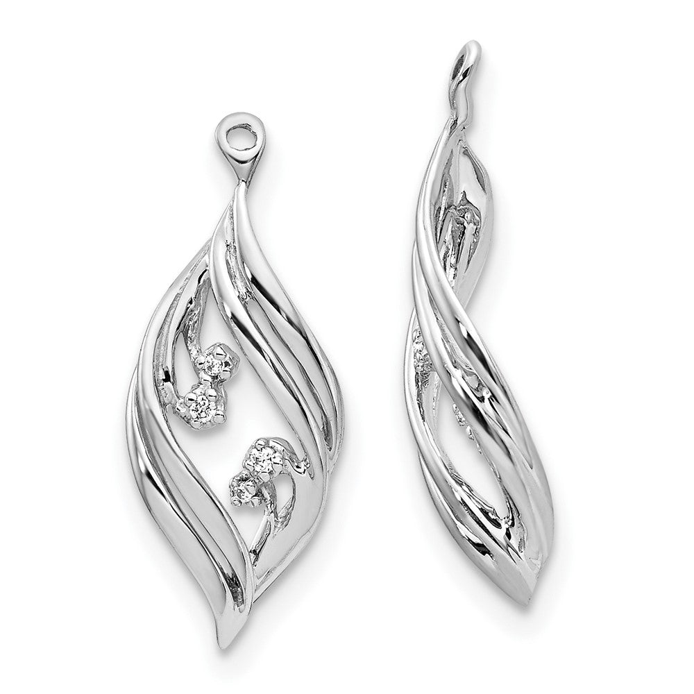 Diamond Twisted Earring Jackets