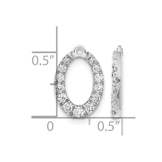 Lab Grown Diamond Oval Earring Jackets