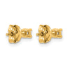14k 1/6 carat Lab Grown Diamond VS+ F+ Round Complete Four Prong Heavyweight Stud Earrings