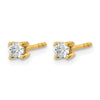 14k 1/5 carat Lab Grown Diamond VS/SI+ G+ Round Complete Four Prong Heavyweight Stud Earrings