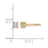 14k 1/3 carat Lab Grown Diamond VS+ F+ Round Complete Four Prong Heavyweight Stud Earrings