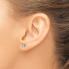 14k White Gold 3/8 ctw Lab Grown Diamond VS/SI+ G+ Round 4 Prong Heavy Wt. Stud Earrings