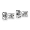 14k White Gold 3/8 ctw Lab Grown Diamond VS/SI+ G+ Round 4 Prong Heavy Wt. Stud Earrings