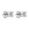 14k White Gold 3/4 carat Certified Lab Grown Diamond VS+ F+ Round Complete Four Prong Heavyweight Stud Earrings