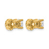 14k Yellow Gold 1 3/8 ctw Lab Grown Diamond VS/SI+ G+ Round 4 Prong Heavy Wt. Stud Earrings