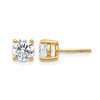 14k 2 carat Lab Grown Diamond VS/SI+ G+ Round Complete Four Prong Heavyweight Stud Earrings