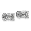 14k White Gold 3 carat Certified Lab Grown Diamond VS/SI+ G+ Round Complete Four Prong Heavyweight Stud Earrings