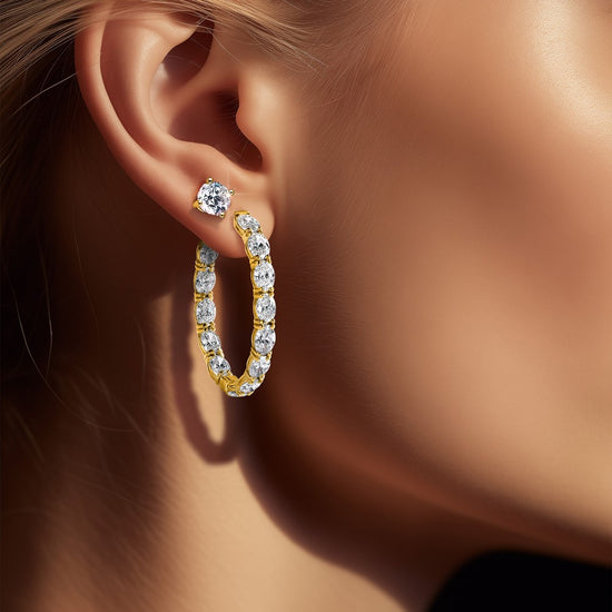 Round Lab Grown Diamond Studs